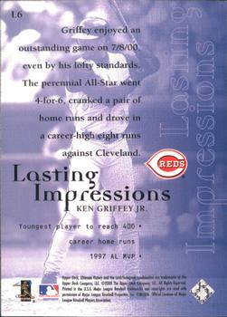 2000 Upper Deck Ultimate Victory - Lasting Impressions #L6 Ken Griffey Jr.  Back