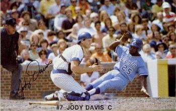 1982 Red Lobster Chicago Cubs #NNO Jody Davis Front