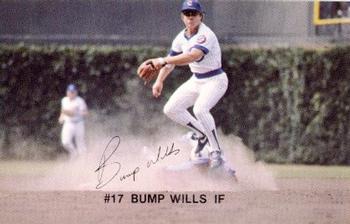 1982 Red Lobster Chicago Cubs #NNO Bump Wills Front