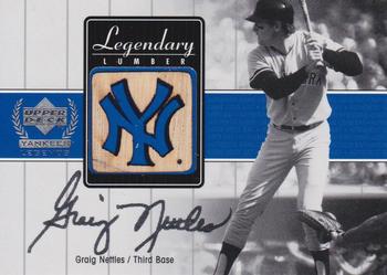 2000 Upper Deck Yankees Legends - Legendary Lumber Gold #GN-LL Graig Nettles  Front