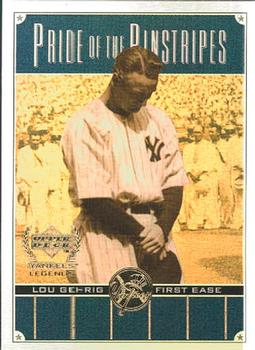 2000 Upper Deck Yankees Legends - Pride of the Pinstripes #PP4 Lou Gehrig  Front