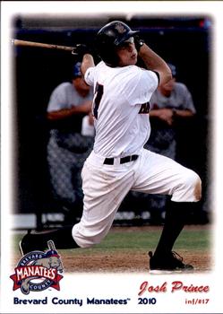 2010 Grandstand Brevard County Manatees #NNO Josh Prince Front