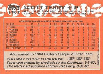 1988 Topps Traded #119T Scott Terry Back