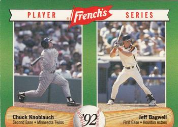 1992 French's #1 Chuck Knoblauch / Jeff Bagwell Front