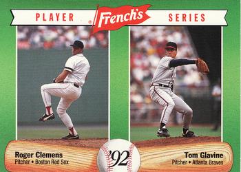 1992 French's #2 Roger Clemens / Tom Glavine Front