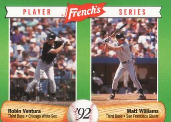 1992 French's #8 Robin Ventura / Matt Williams Front