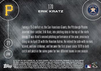 2016 Topps Now #170 Erik Kratz Back