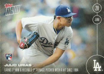 2016 Topps Now #190 Julio Urias Front