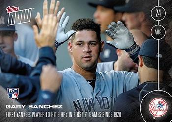 2016 Topps Now #388-A Gary Sanchez Front