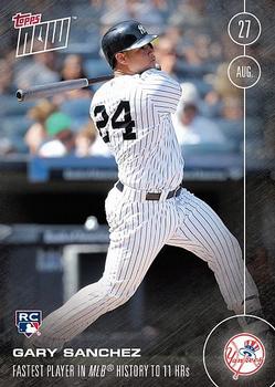 2016 Topps Now #400 Gary Sanchez Front