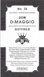 2016 Panini Diamond Kings - DK Minis #36 Dom DiMaggio Back