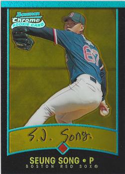 2001 Bowman Chrome - Gold Refractors #147 Seung Song  Front