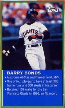 1997 Wheaties Cereal  All-Stars #NNO Barry Bonds Front