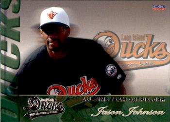 2009 Choice Long Island Ducks 10th Anniversary All-Time Team #9 Jason Johnson Front