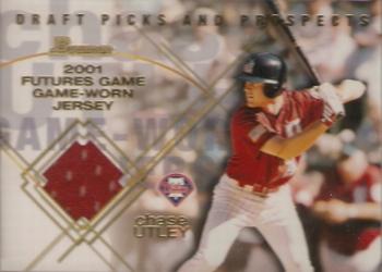 2001 Bowman Draft Picks & Prospects - Futures Game Relics #FGR-CU Chase Utley  Front