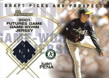 2001 Bowman Draft Picks & Prospects - Futures Game Relics #FGR-JAP Juan Pena Front