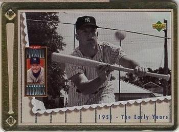 1995 Upper Deck Baseball Heroes Mickey Mantle 8-Card Tin #1 1951 - The Early Years Front