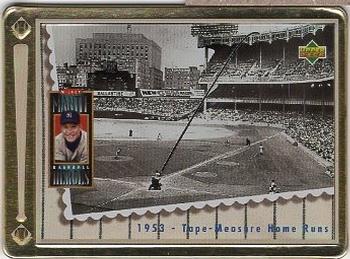 1995 Upper Deck Baseball Heroes Mickey Mantle 8-Card Tin #2 1953 - Tape Measure Home Runs Front