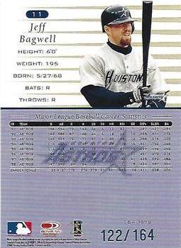 2001 Donruss - 1999 Retro Stat Line Season #11 Jeff Bagwell Back