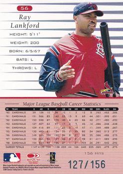 2001 Donruss - 1999 Retro Stat Line Season #56 Ray Lankford Back