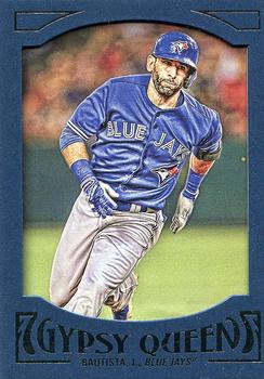 2016 Topps Gypsy Queen - Framed Blue #12 Jose Bautista Front