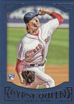 2016 Topps Gypsy Queen - Framed Blue #43 Henry Owens Front