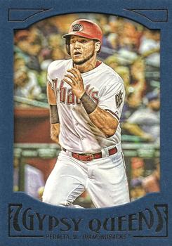 2016 Topps Gypsy Queen - Framed Blue #49 David Peralta Front