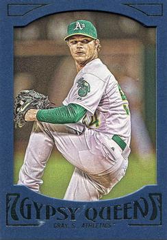 2016 Topps Gypsy Queen - Framed Blue #62 Sonny Gray Front