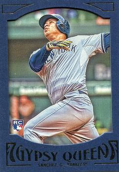 2016 Topps Gypsy Queen - Framed Blue #72 Gary Sanchez Front