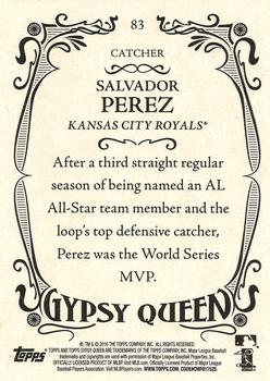 2016 Topps Gypsy Queen - Framed Blue #83 Salvador Perez Back