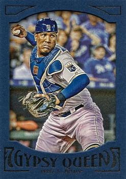 2016 Topps Gypsy Queen - Framed Blue #83 Salvador Perez Front