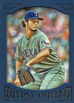 2016 Topps Gypsy Queen - Framed Blue #85 Yu Darvish Front
