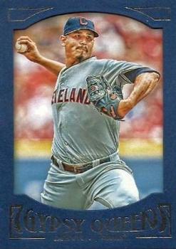 2016 Topps Gypsy Queen - Framed Blue #97 Carlos Carrasco Front