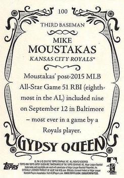 2016 Topps Gypsy Queen - Framed Blue #100 Mike Moustakas Back