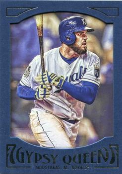2016 Topps Gypsy Queen - Framed Blue #100 Mike Moustakas Front