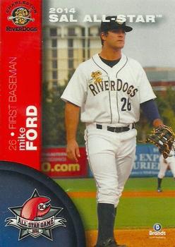 2014 Brandt South Atlantic League South Division All-Stars #8 Mike Ford Front