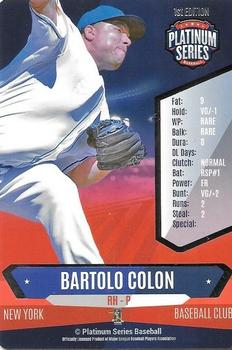 2015 Platinum Series #NNO Bartolo Colon Front