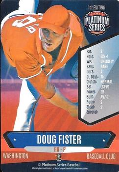 2015 Platinum Series #NNO Doug Fister Front