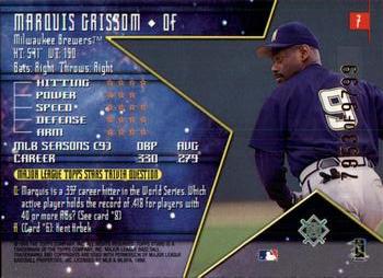 1998 Topps Stars #7 Marquis Grissom Back