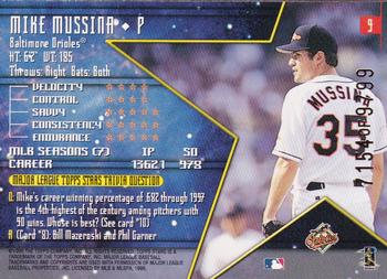 1998 Topps Stars #9 Mike Mussina Back