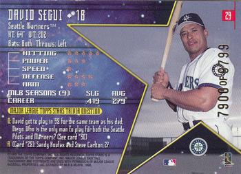 1998 Topps Stars #29 David Segui Back
