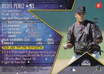 1998 Topps Stars #47 Neifi Perez Back