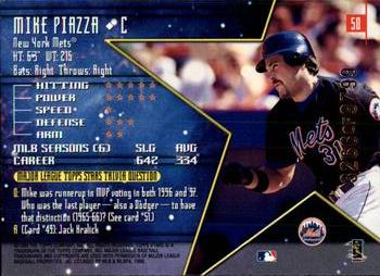 1998 Topps Stars #50 Mike Piazza Back