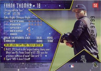 1998 Topps Stars #150 Frank Thomas Back