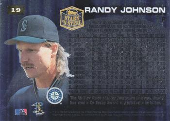 1998 Topps Stars ‘N Steel #19 Randy Johnson Back