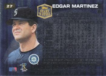 1998 Topps Stars ‘N Steel #27 Edgar Martinez Back