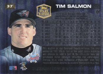 1998 Topps Stars ‘N Steel #37 Tim Salmon Back