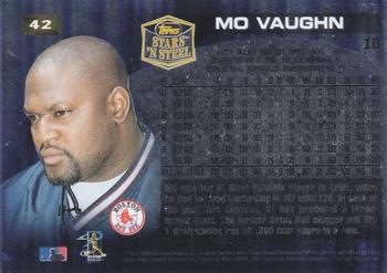 1998 Topps Stars ‘N Steel #42 Mo Vaughn Back