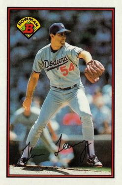 1989 Bowman #339 Tim Leary Front
