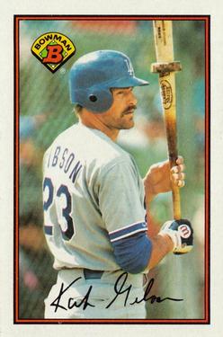 1989 Bowman #351 Kirk Gibson Front